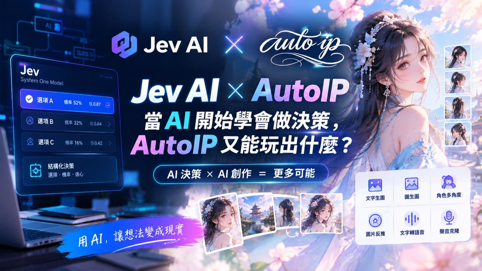 Jev AI 新登場！當 AI 開始學會做決策，AutoIP 又能玩出什麼