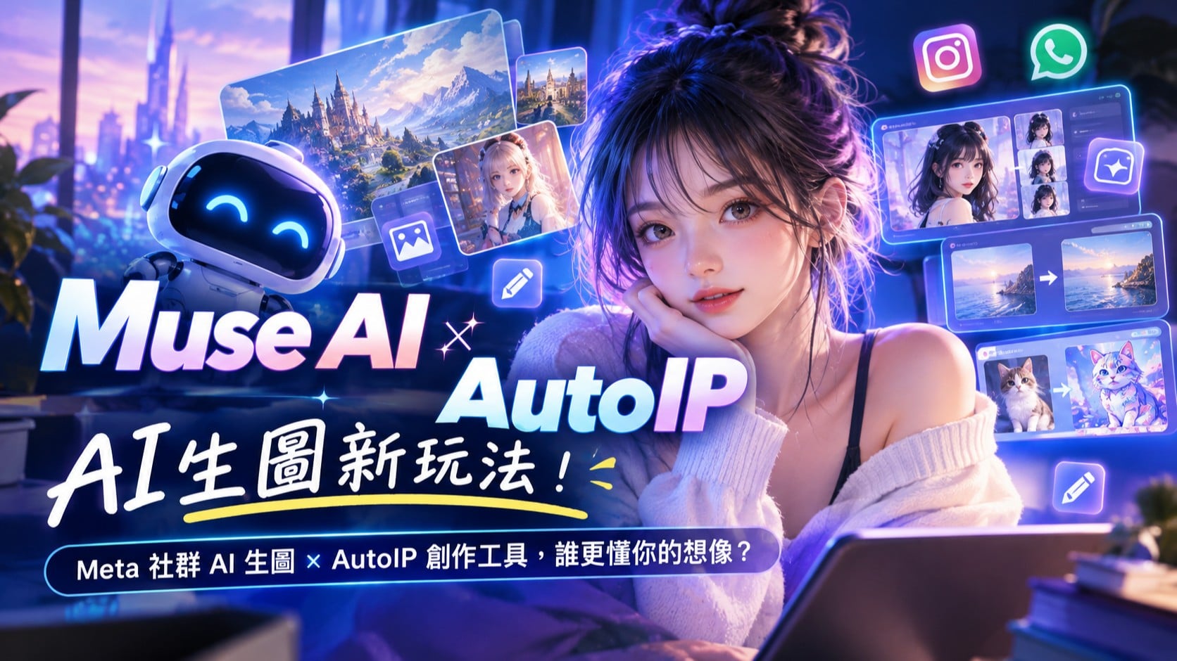 Muse AI 爆發！Meta 把 AI 生圖玩進社群，AutoIP 又能怎麼接招？