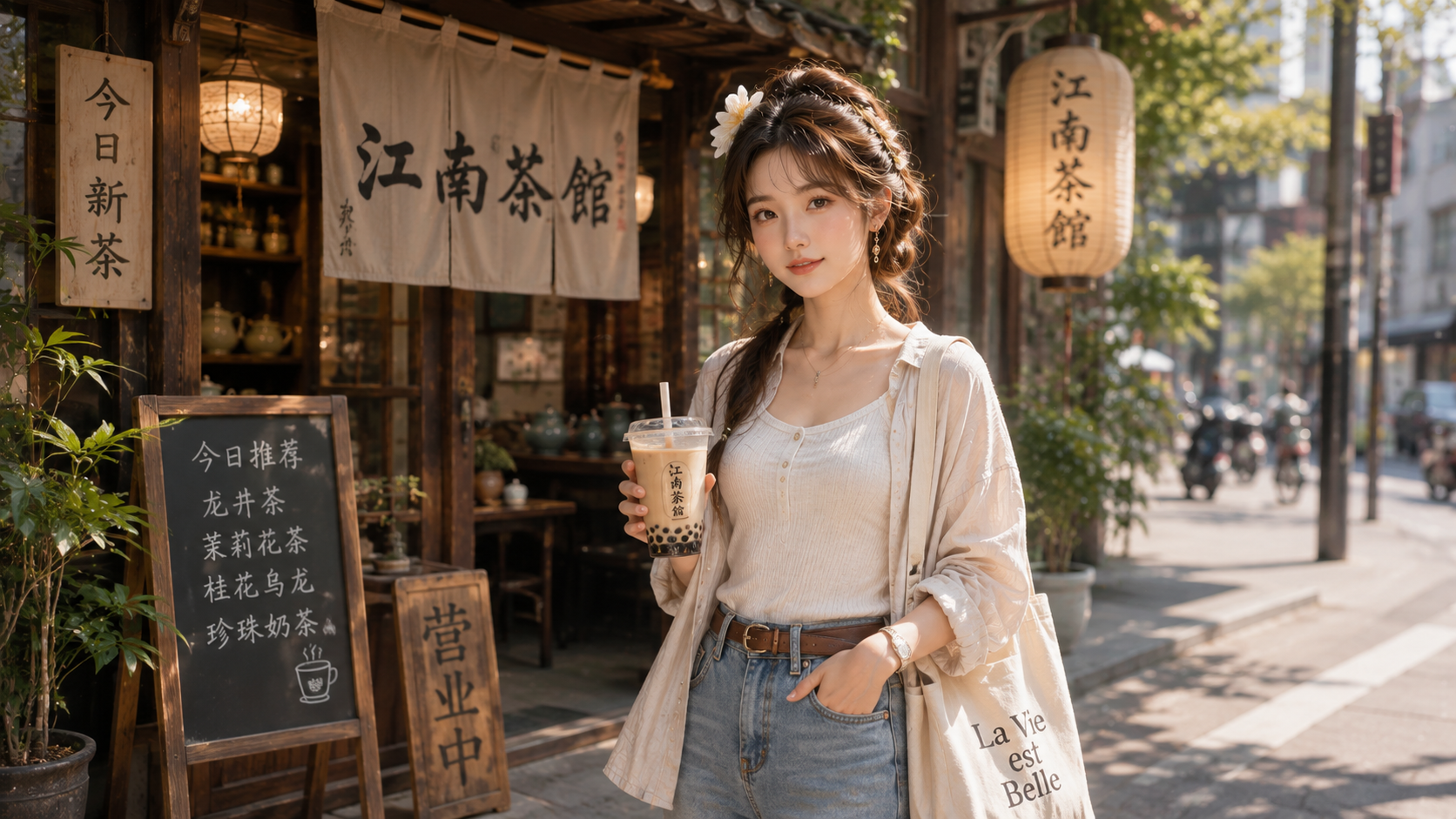 一張角色圖不夠用！江南茶館老闆娘如何穿越現代拍 VLOG？從四視圖到 AutoIP 影片生成完整實作(claude版)